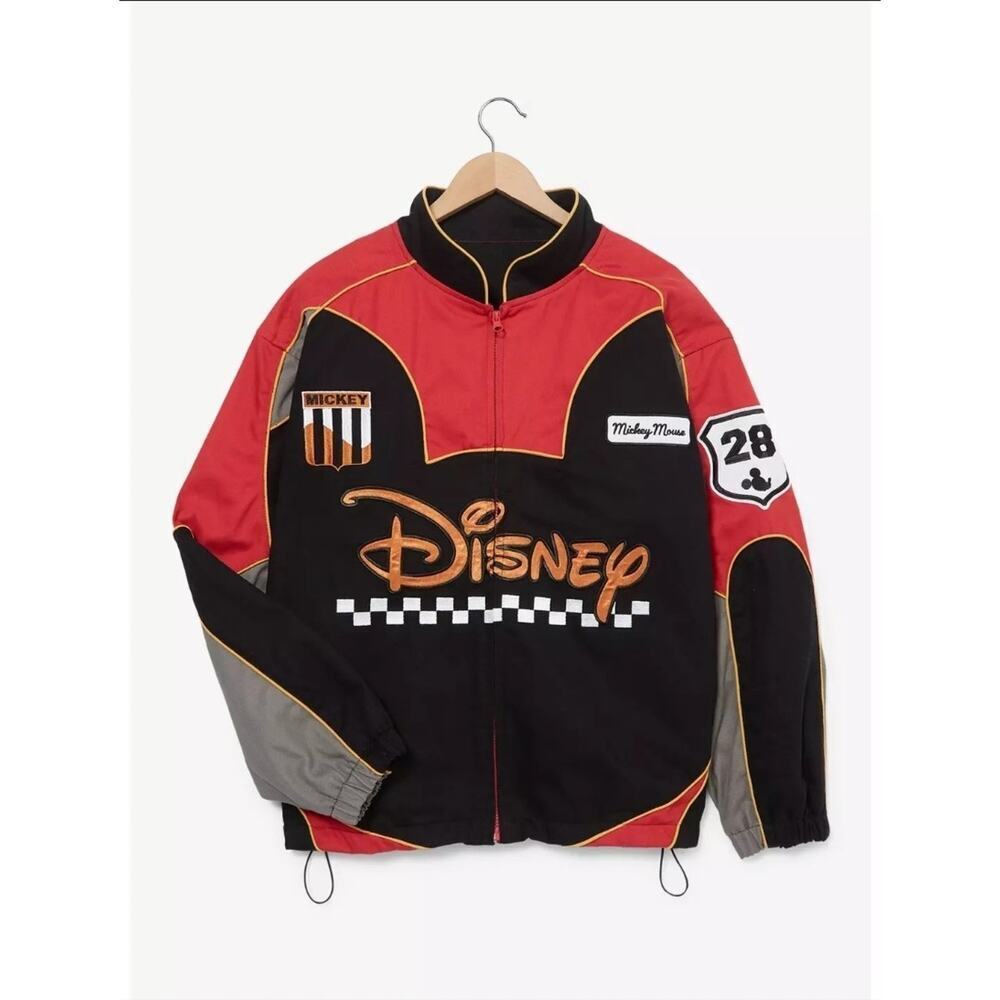 Disney Mickey Mouse Racing Jacket Size Large BoxLunch Exclusive